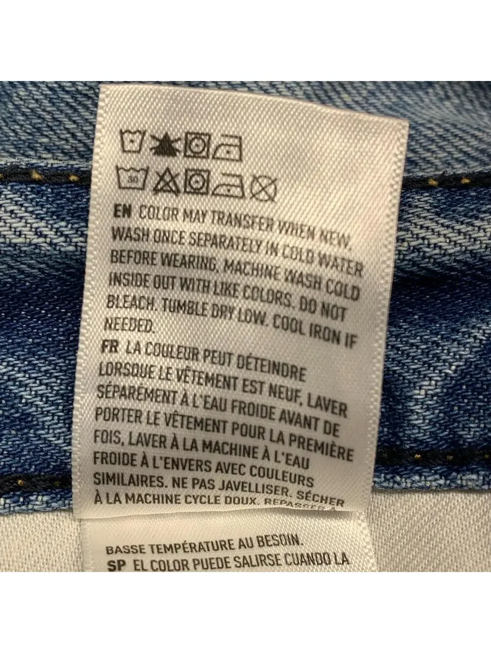 American Eagle Relaxed Slim Jeans Mens 36x30 Blue Distressed Ripped Straight Leg